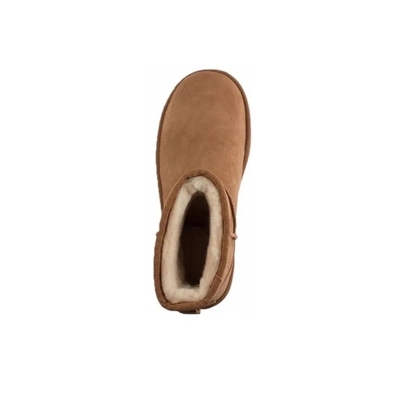 UGG Australia Classic Mini Rubber Logo Chestnut Boots - Picture 5 of 16